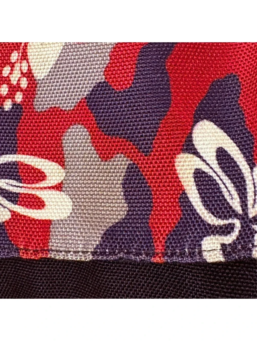 BULA Red and Black Floral Pattern Backpack
